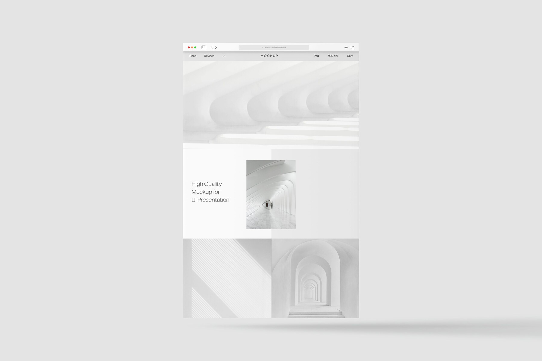 ArtStation - Minimal Responsive UI Mockup | Artworks