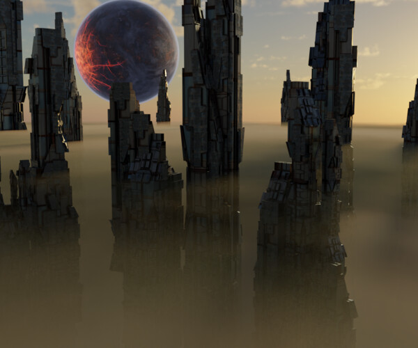 ArtStation - Scifi World Generator for Blender | Resources