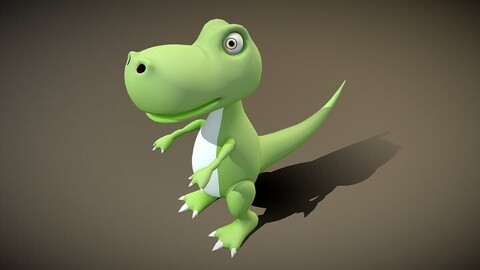 3D Model - Cartoon Tyrannosaurus