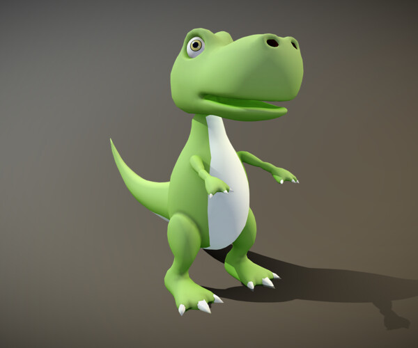 ArtStation - 3D Model - Cartoon Tyrannosaurus | Game Assets