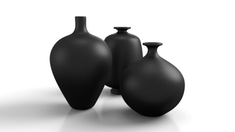 Swiss Vases Black - Berndt Friberg