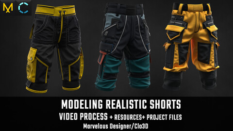 Tutorial MD/Clo3D - Realistic Shorts