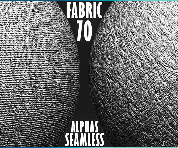 ArtStation - 70 Fabric Tileable Alphas Vol.12 (ZBrush, Substance ...