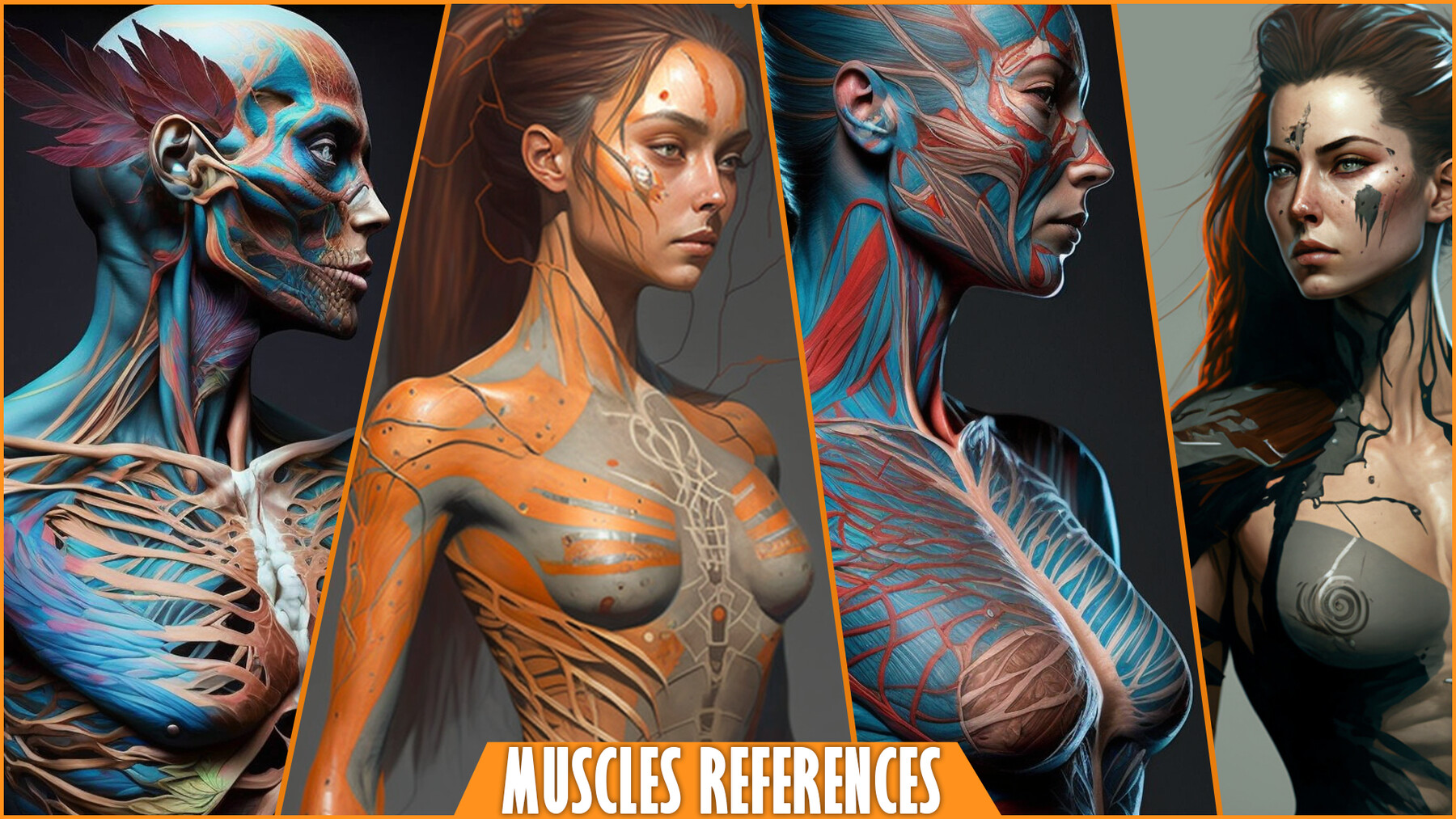100+ Male, Female Muscles References Pictures preview 3