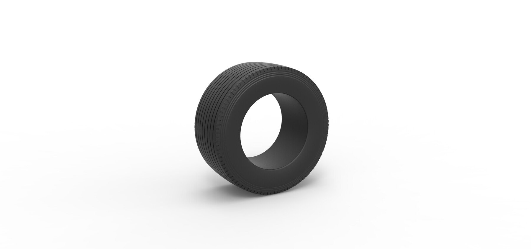 Artstation 3d Printable Diecast Super Single Semi Tire 2 Scale 125