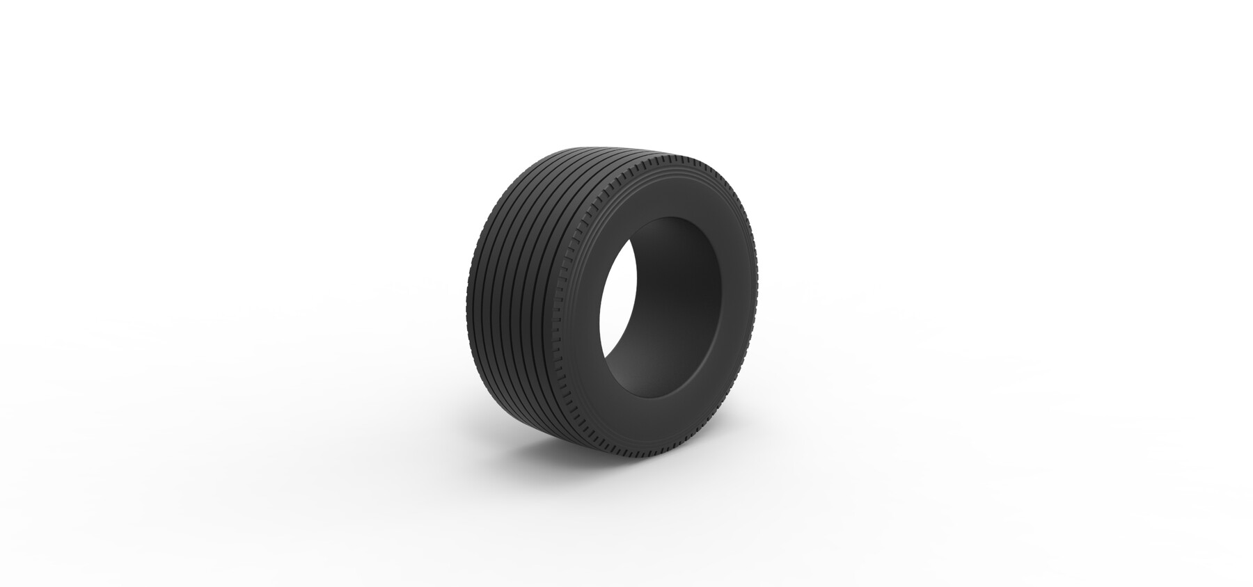 Artstation 3d Printable Diecast Super Single Semi Tire 2 Scale 125