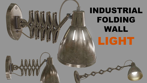 Industrial Folding Wall Light