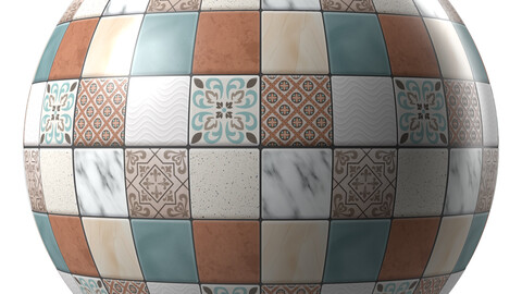 Tiles Materials 3- Moroccan Mosaic Tile 2 | Pbr 4k Seamless