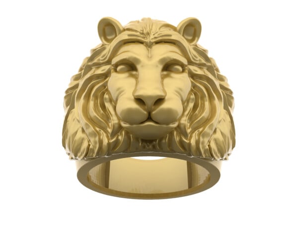 ArtStation Lion Ring lion ring CAD file lion ring jewelry 3D file