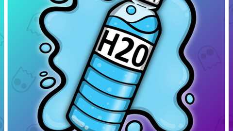 Twitch Emote: Hydrate Water Splat