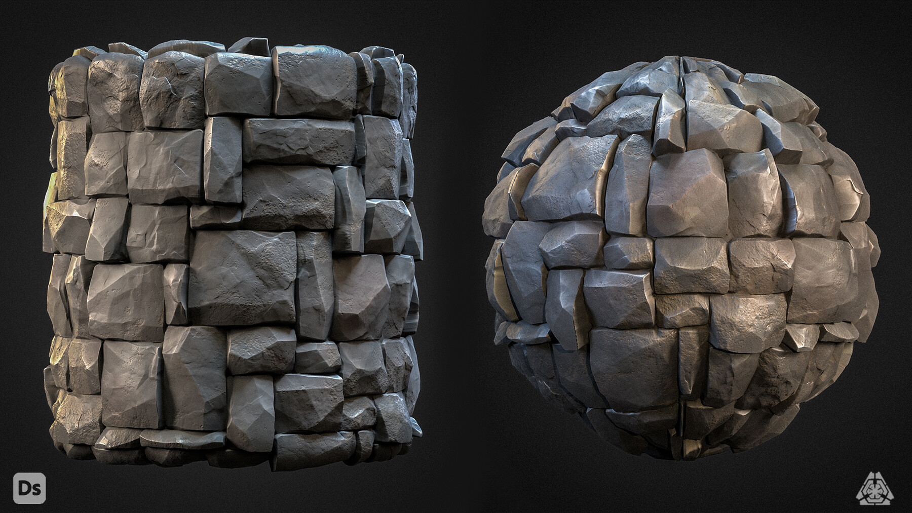 ArtStation - 8 High Quality Stylized Stone Material | Game Assets