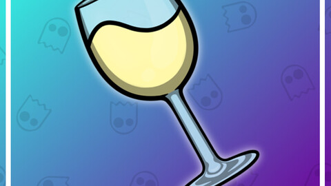Twitch Emote: White Wine Glass