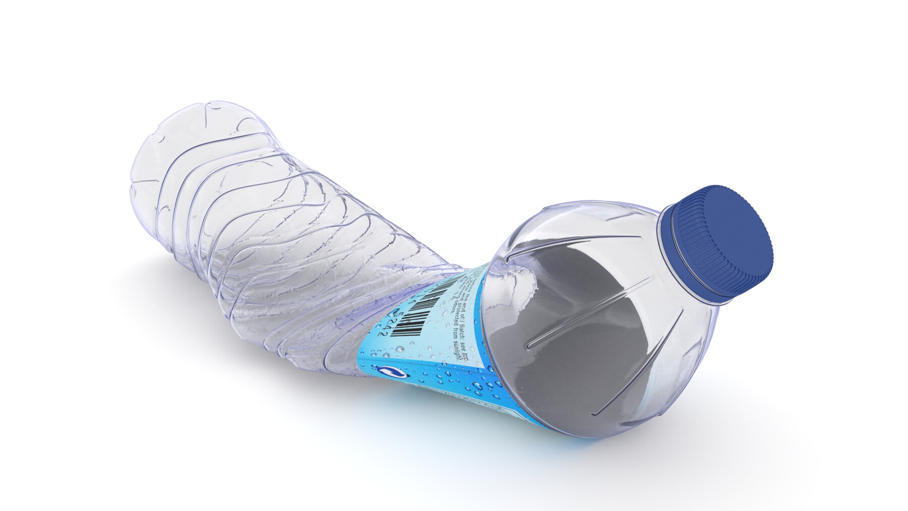 Plastic Water Bottle - 3D Model by Davor