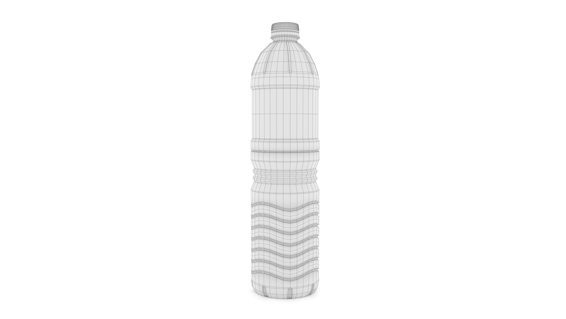 Plastic Water Bottle - 3D Model by Davor