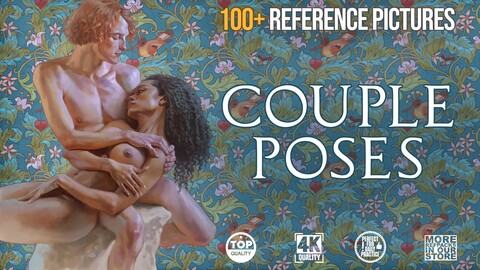 100+ Couple Poses & Portraits - Reference Pack