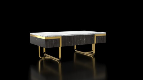 Rectangular Coffee Table Dark