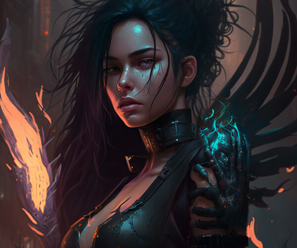 ArtStation - Dark Beauty: A Gothic Portrait 6 | Artworks