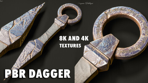 Realistic Ancient Dagger PBR