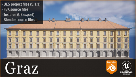 Graz - Project files / FBX + UE5 + Blend