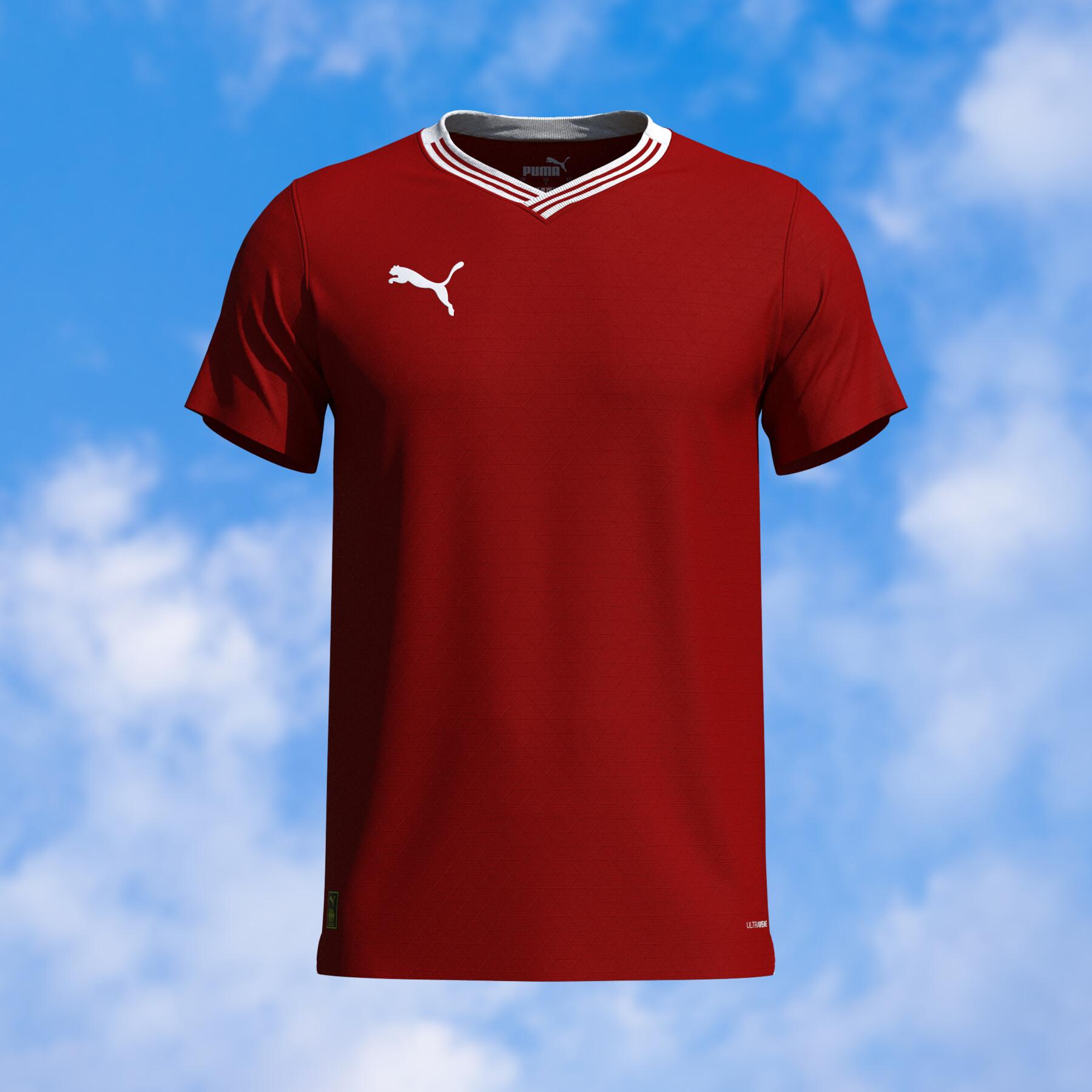 umbro vapatechpro Football Shirt for CLO3D-Marvelous Designer 3D model