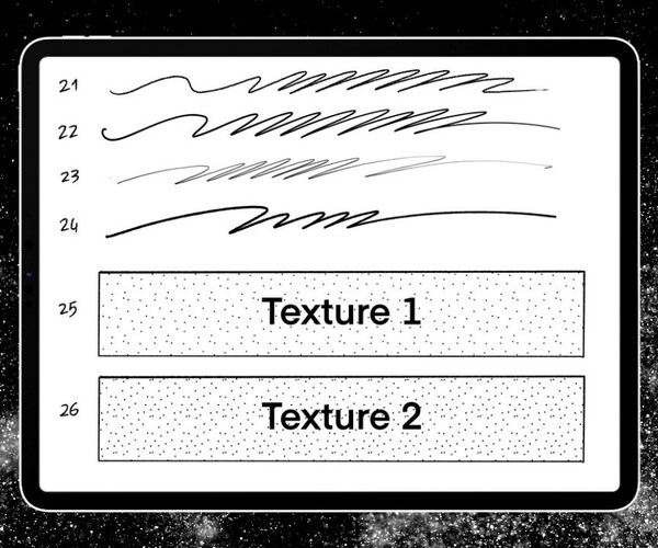 ArtStation Fine Liner and Stippling Brushes for Procreate Brushes