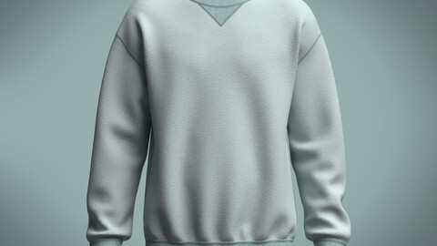 Contrast Ribbed Sweatshirt