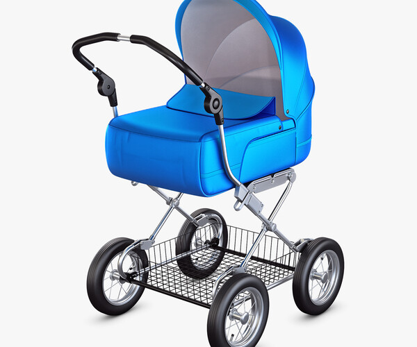 ArtStation - Baby Stroller Blue v 1 | Resources