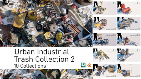 Urban Industrial Trash Waste Scrap Collections 2