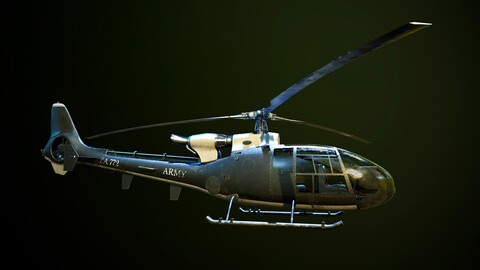 Helicopter SA340 Gazelle