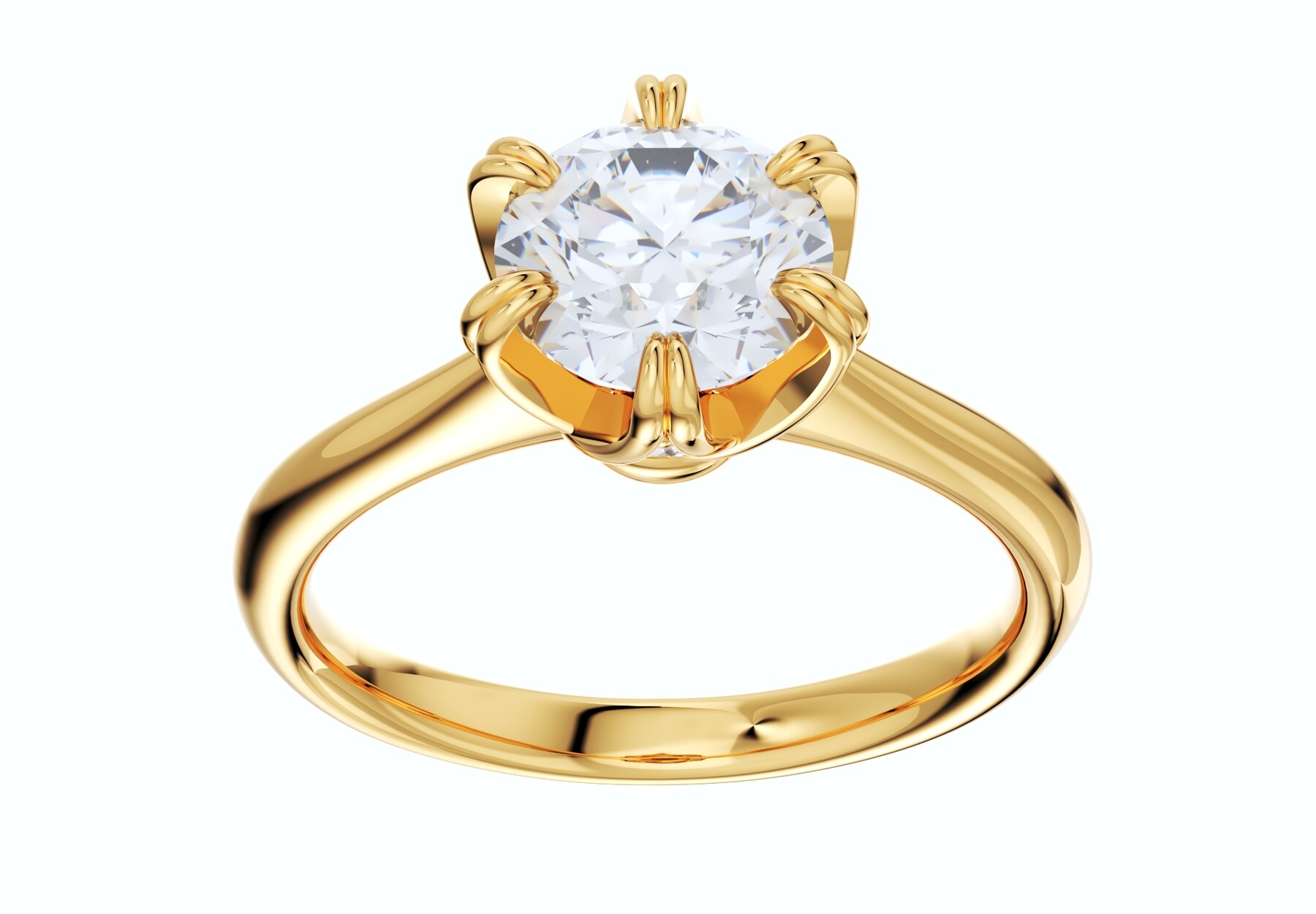 ArtStation - Jewelry Engagement Ring Diamond Basket CAD Design-CC38-5 ...