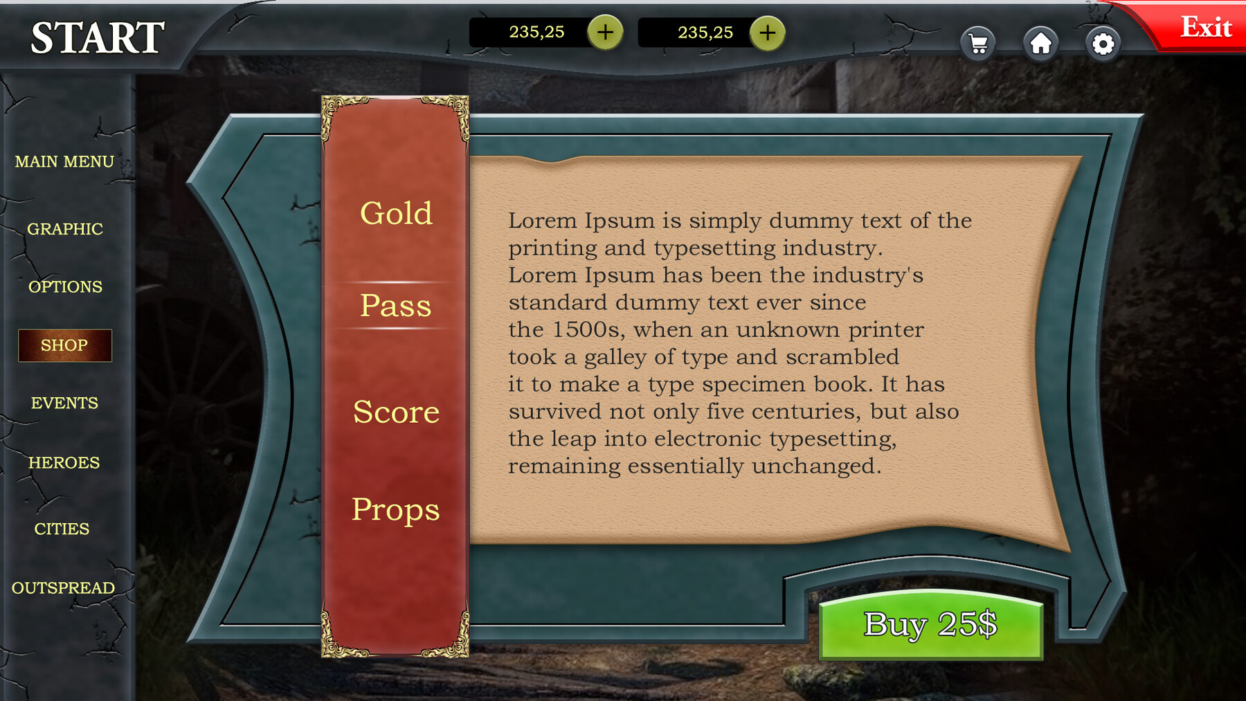 ArtStation - MEDIEVAL RPG GAME UI TEMPLATE KIT | Game Assets