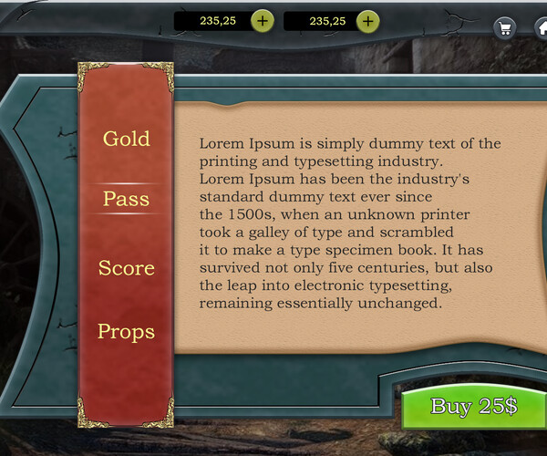 ArtStation - MEDIEVAL RPG GAME UI TEMPLATE KIT | Game Assets