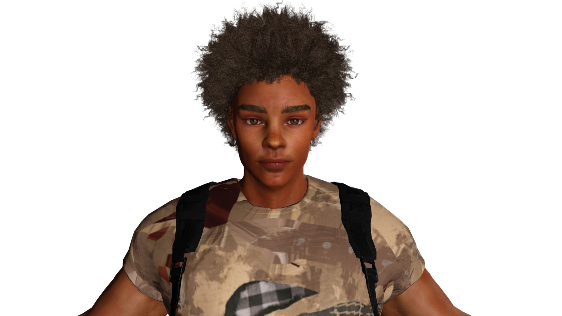 ArtStation - AAA 3D MODEL AFRO/NEGRO MALE - RIGGED GAME READY CHARACTER ...