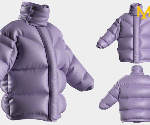 ArtStation - Streetwear Puffer Jacket #032 - Clo 3D / Marvelous ...