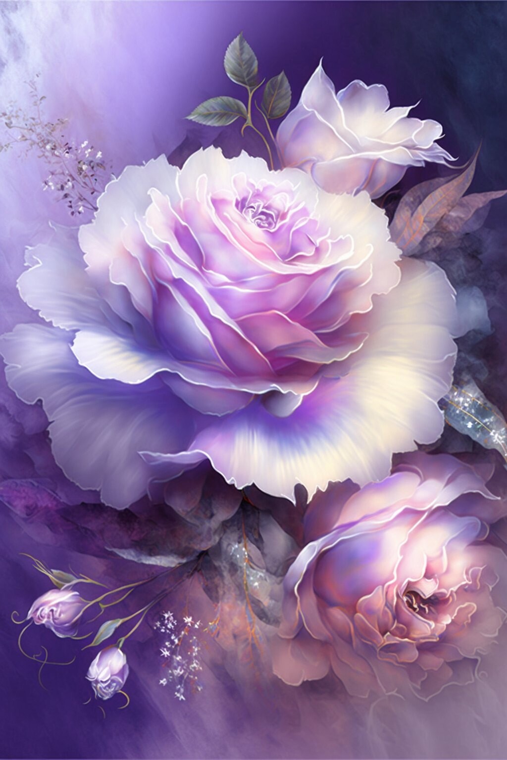 ArtStation - blooming purple rose | Artworks