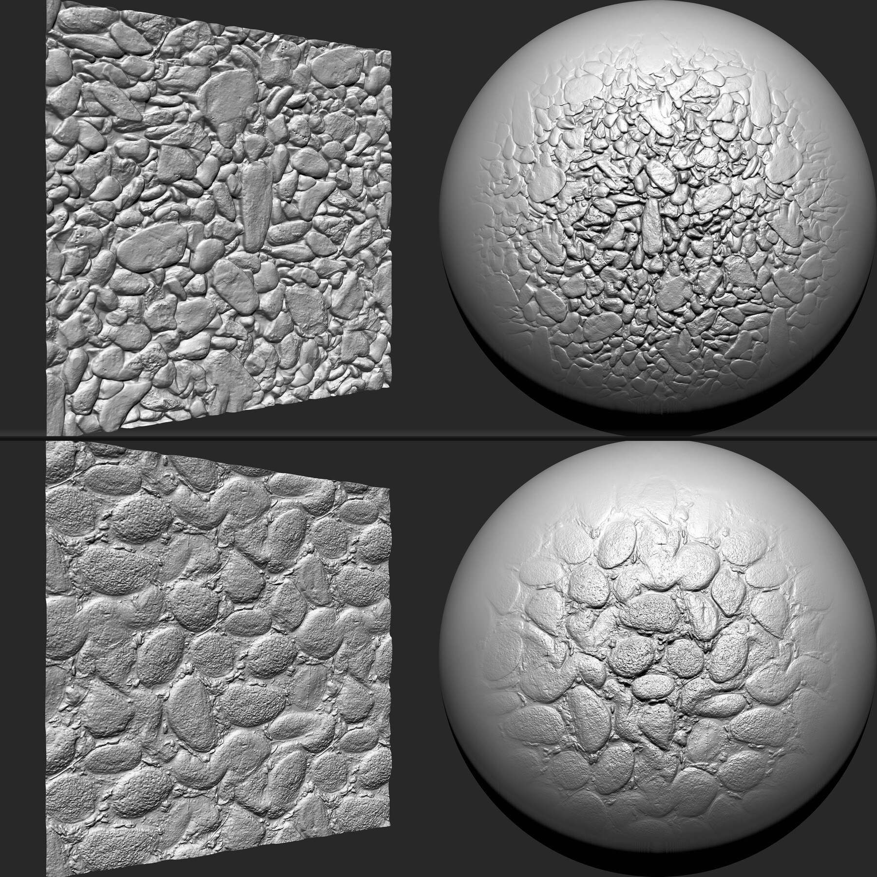 ArtStation - Stone Gravels VDM brushes , Alpha and Noise | Brushes