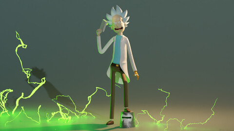 Rick Sanchez 3d Model (Rigged)