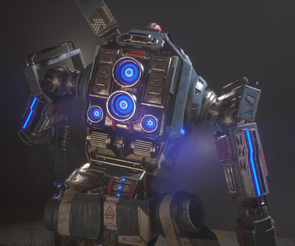 ArtStation - Rigged Combat Mech with Sword | Game Assets