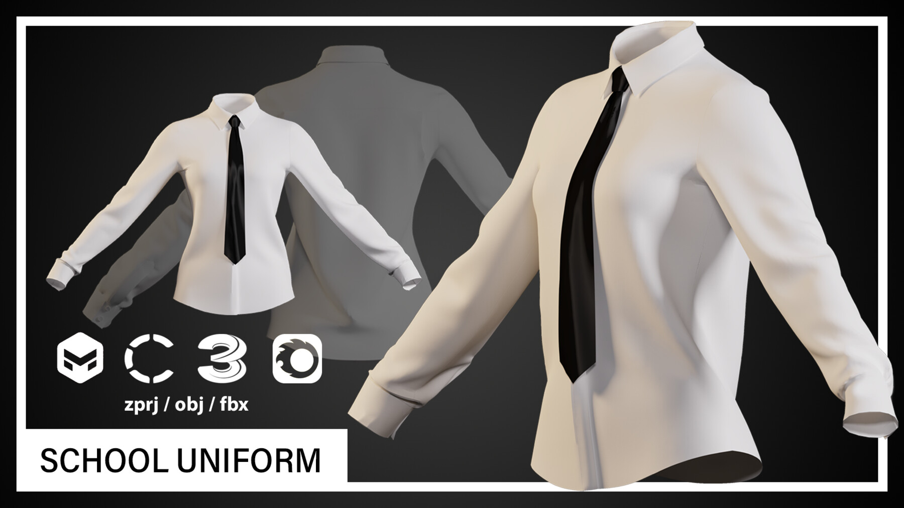 ArtStation School Uniform Game Assets