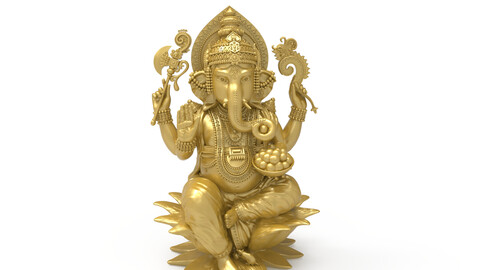 3d ganesha file3 | 3d ganpati | ganesh cad file | ganesha statue | ganesha 3d print model