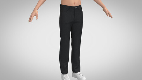 Jeans, Marvelous Designer, Clo3D +fbx, obj