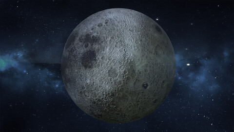 Earth's Moon - 4k PBR Substance Material