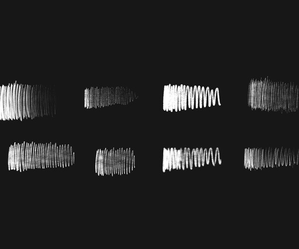 ArtStation 250+ Charcoal Pencil Procreate Brushes Brushes