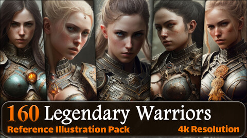 160 Legendary Warriors Reference Pack | 4K | v.2