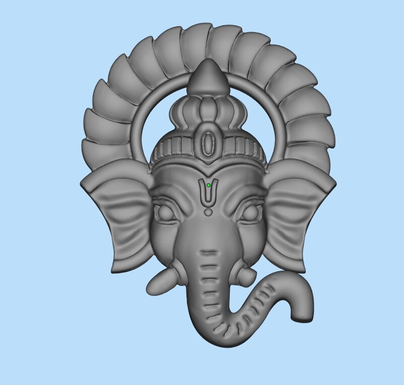 ArtStation - Ganesha pendant2 | ganesh pendant CAD file | Indian God ...