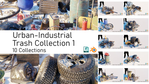 Urban Industrial Trash Waste Scrap Collections 1