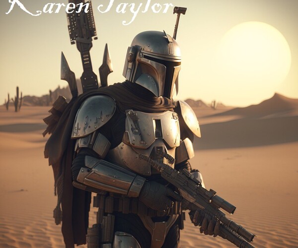 ArtStation - Mandalorian in the desert | Artworks