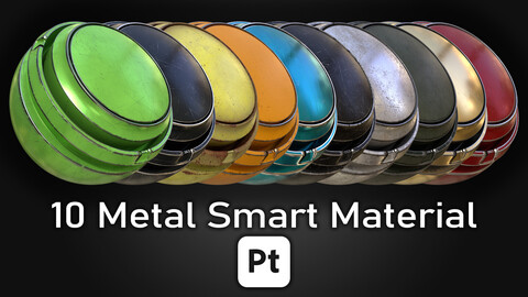 10 Metal Smart Materials for Adobe Substance 3D Painter