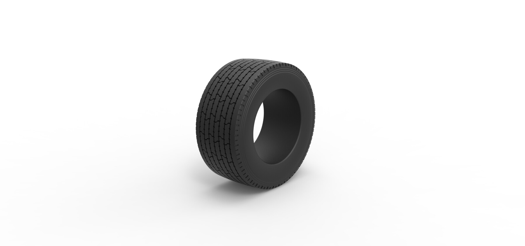 Artstation 3d Printable Diecast Super Single Semi Tire 3 Scale 125