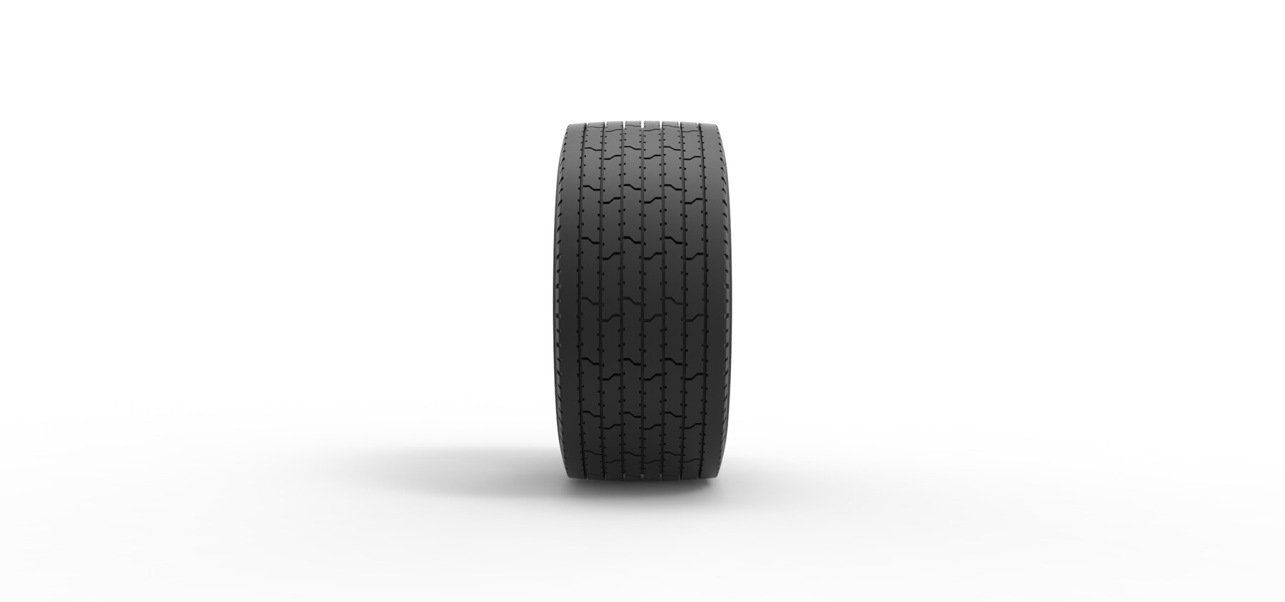 Artstation 3d Printable Diecast Super Single Semi Tire 3 Scale 125